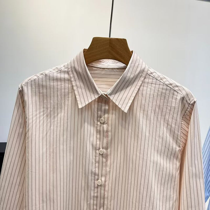 Chemisier à rayures à manches longues pour femmes Chic & Stil