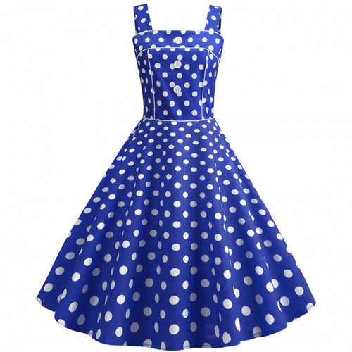 Robe swing pour femmes avec un design de pois ludique Chic & Stil
