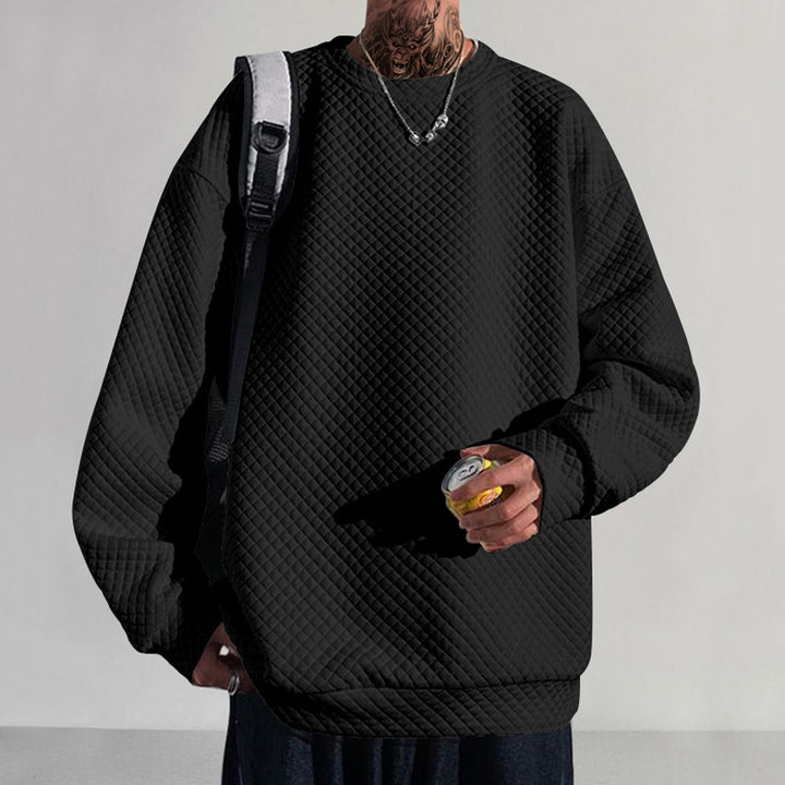 Men's casual sweatshirt with textured surface Lune London