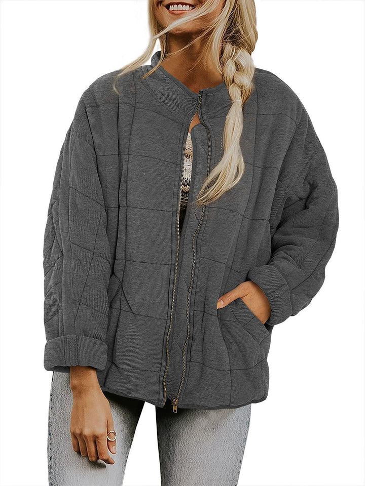 Ladies plus size quilted jacket Lune London
