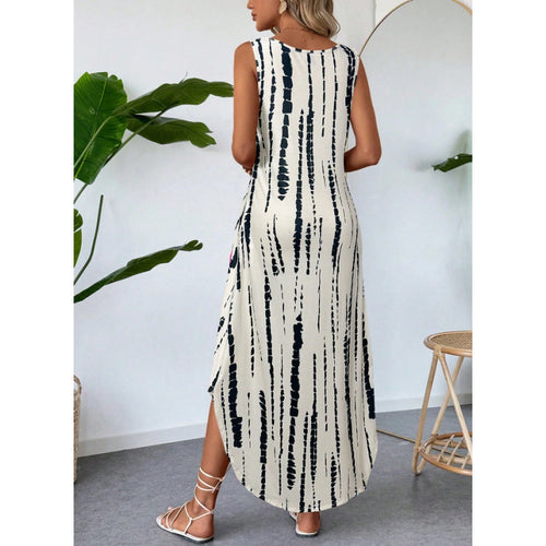 Colorful maxi dress for women with side pockets Amarae