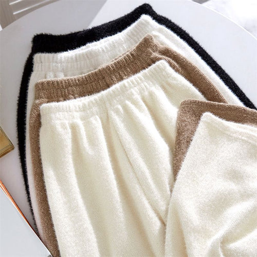 Ladies Soft Fleece Pants with Elastic Waistband Chic & Stil