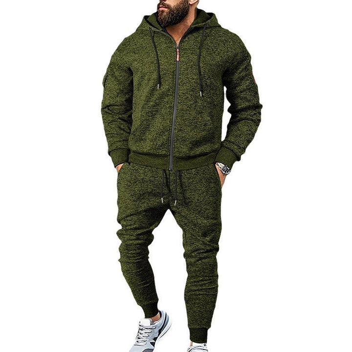 Versatile training set for men with zip-up hoodie and jogger pants Lune London
