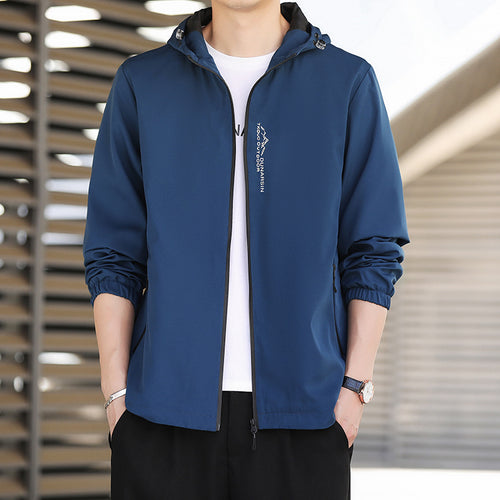 Waterproof sports jacket for men with adjustable hood Amarae