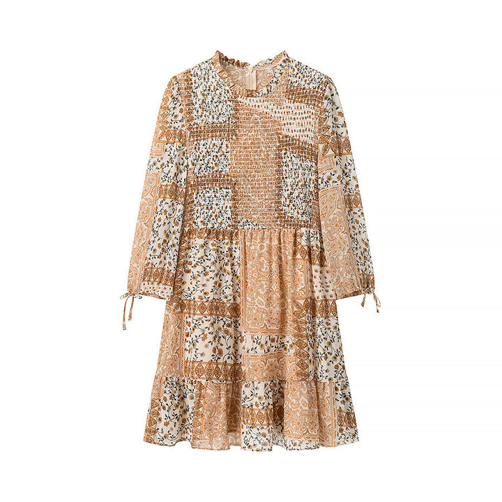 Robe patchwork pour femme avec jupe volumineuse Chic & Stil