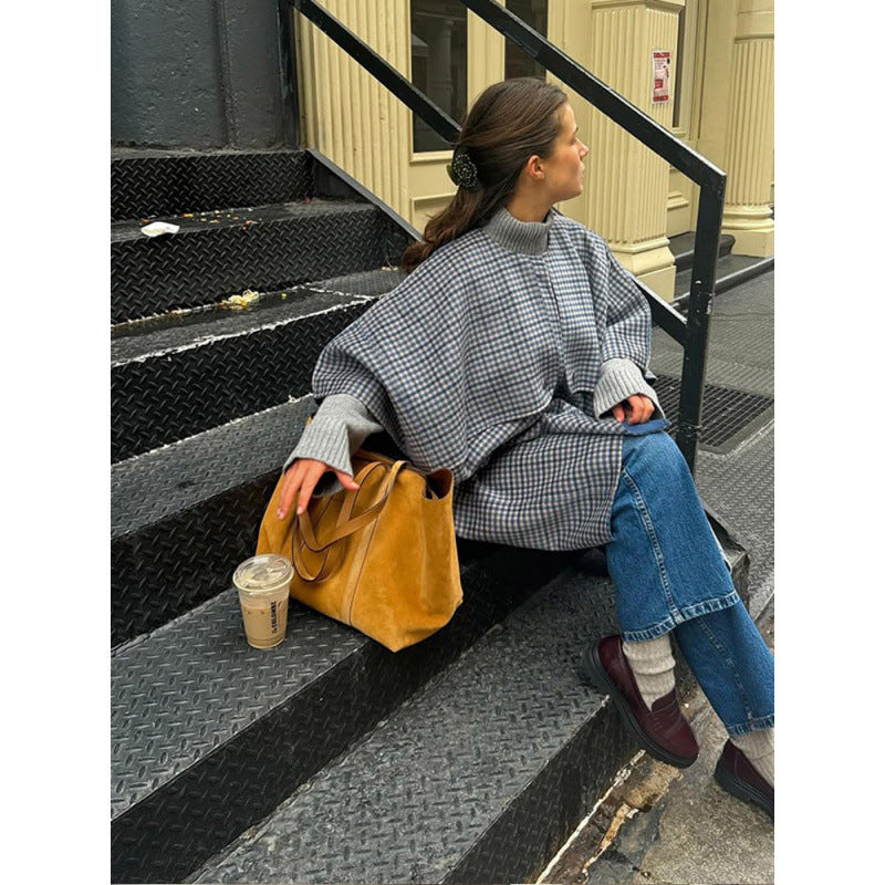 Oversized checkered shirt-jacket for women with a relaxed fit Lune London