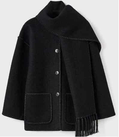 Fringed jacket for women with elegant trim at the hem Lune London