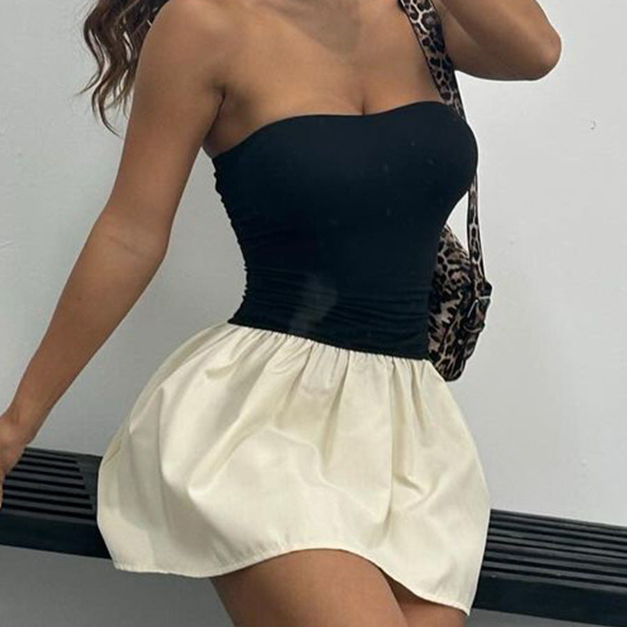Robe bandeau pour femmes avec ourlet à volants Chic & Stil