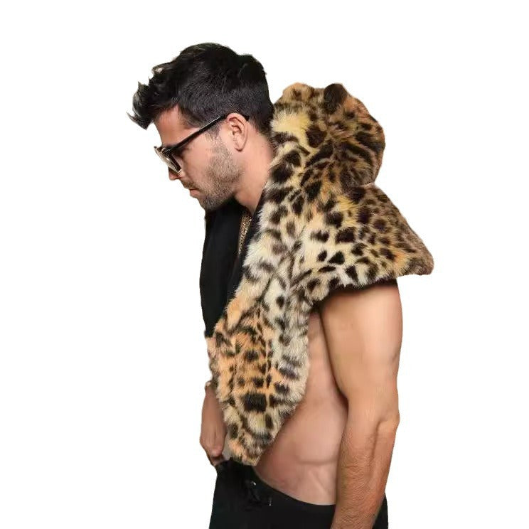 Men's Plush Hooded Cape Lune London