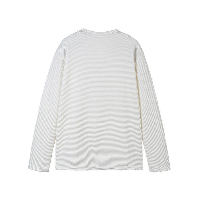 Unisex Thermal Henley Shirt with Waffle Texture and Long Sleeve Amarae