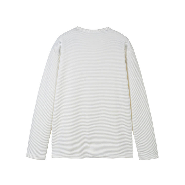 Unisex Thermal Henley Shirt with Waffle Texture and Long Sleeve Amarae