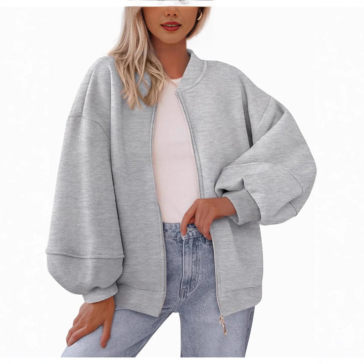Ladies trendy oversized sweat jacket Lune London