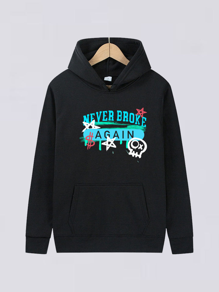 Hoodie for women with creative pattern and kangaroo pocket Lune London