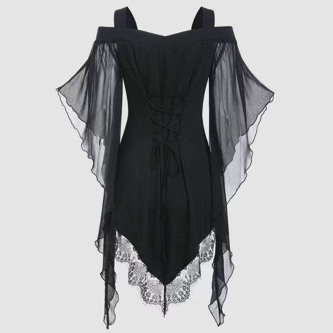 Women lace-up off-shoulder top Lune London