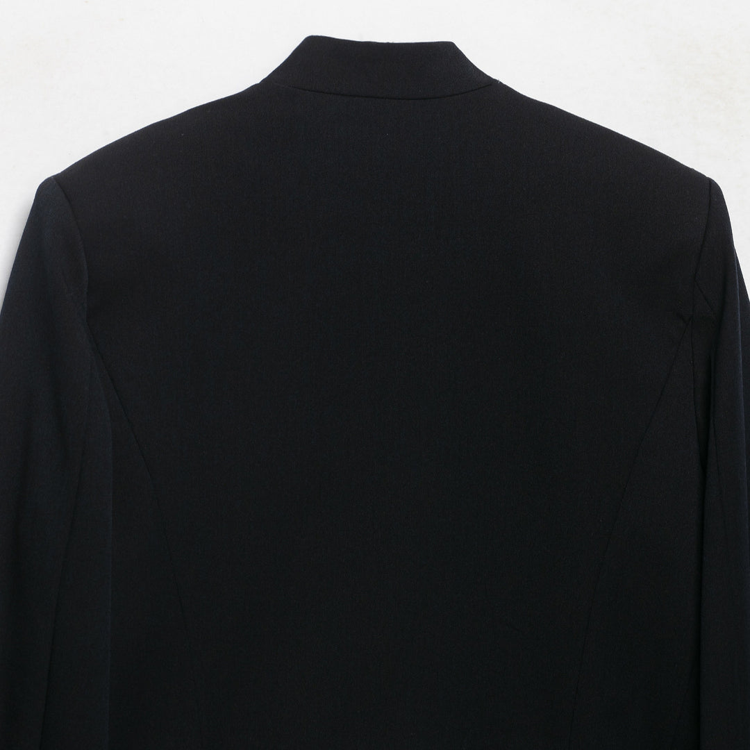Women's Cropped Military-Inspired Short Jacket with Decorative Gold Trim Amarae
