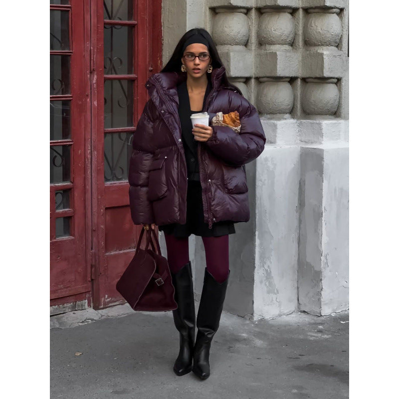 Women's transitional jacket with adjustable drawstring and hood Lune London