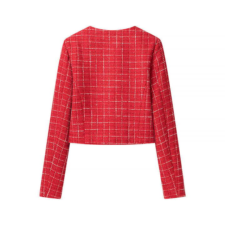 Dames Boucle-Veste avec poches ouvertes et détail de bouton Chic & Stil