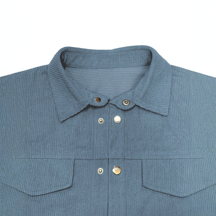 Oversized casual shirt for women with wide stripes Lune London