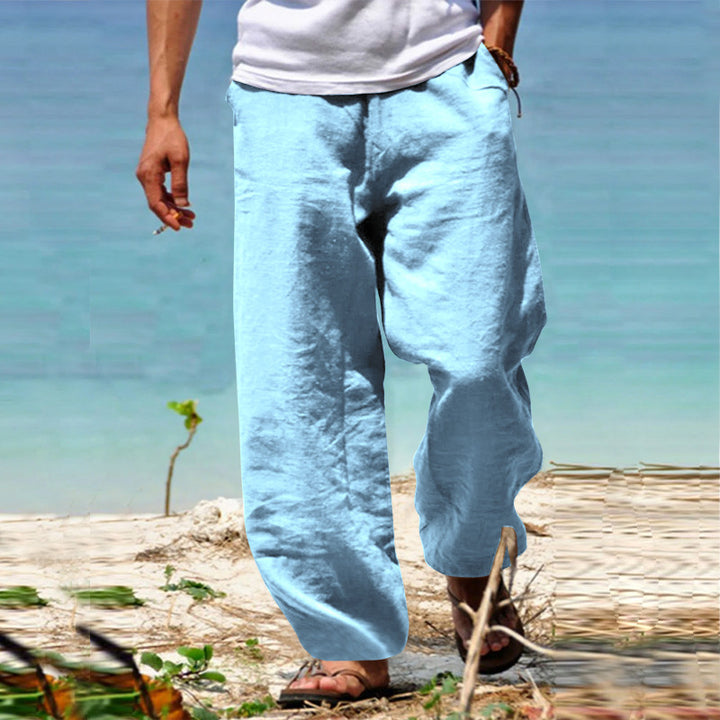 Light linen trousers for men Lune London