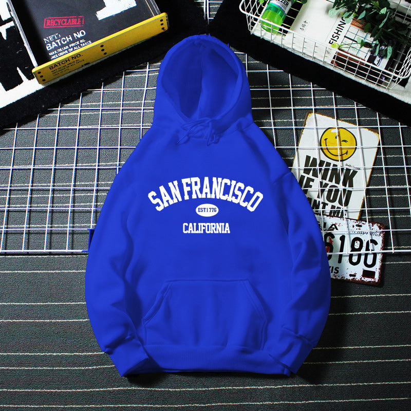 Women's hoodie with modern San Francisco print Chic & Stil