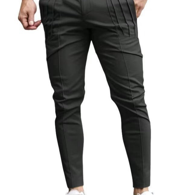 Men's suit pants with side pleats and slim fit Lune London