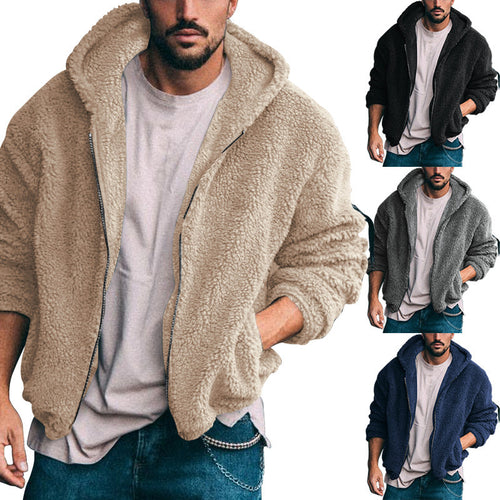 Hooded cozy teddy sweatshirt for men Amarae