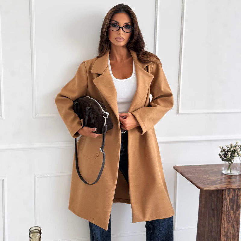 Transitional jacket for women in soft and warm material with a relaxed fit Lune London