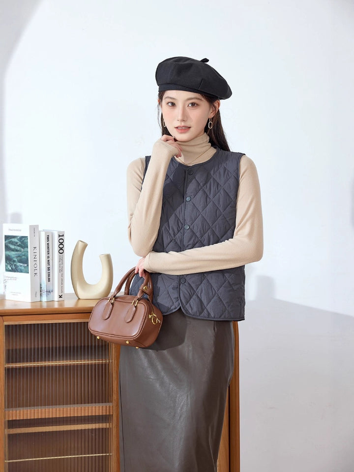 Ladies reversible quilted vest Amarae