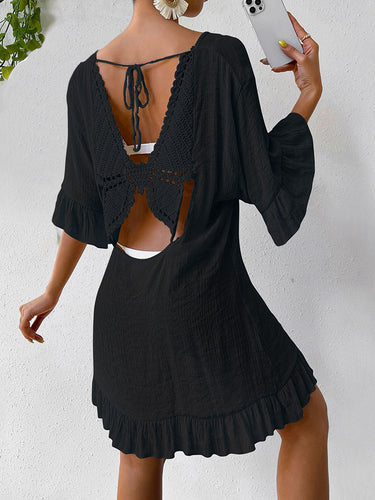 Amarae Women's Crochet Back Beach Dress