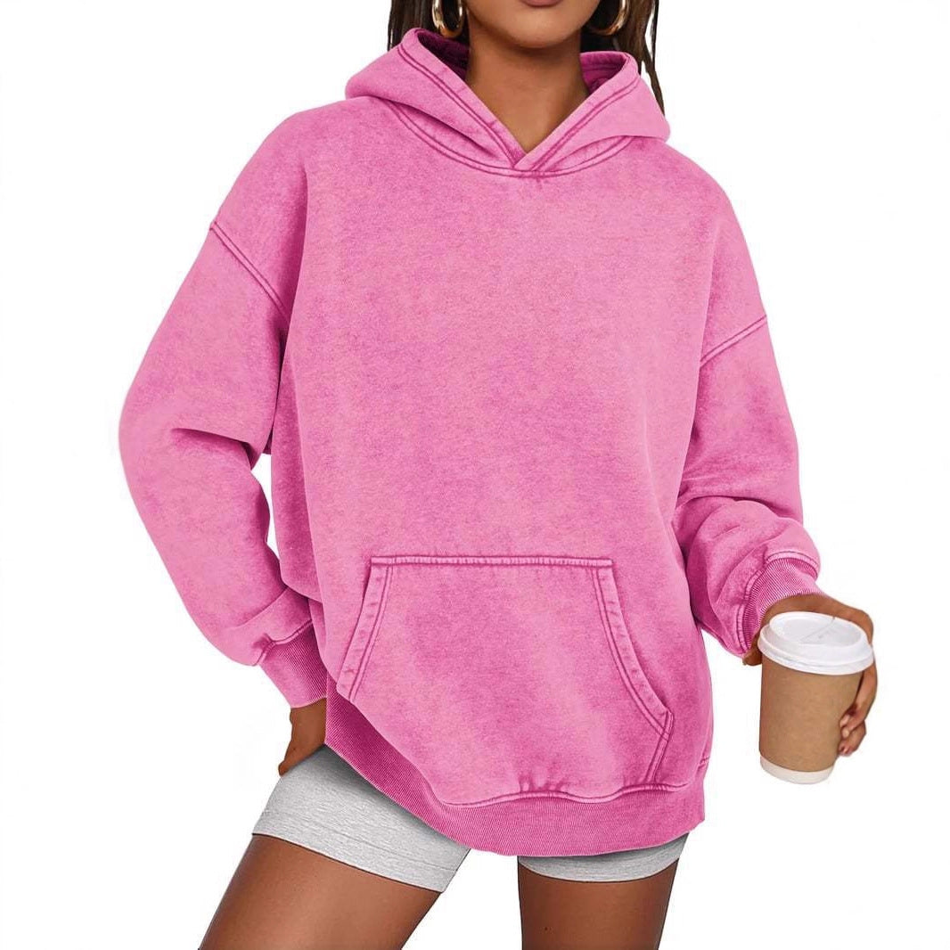 Lune London Cozy Oversized Sweater for Women with a Practical Kangaroo Pocket