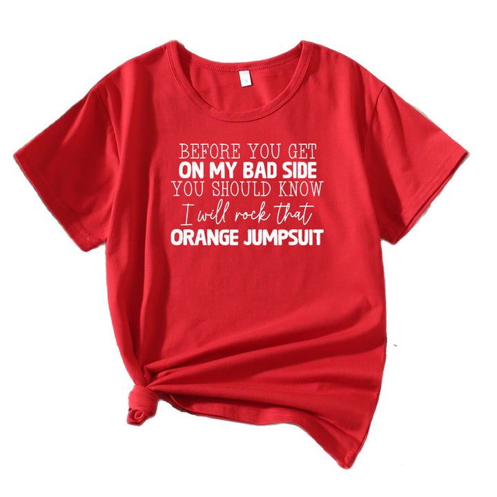 Women's Short Sleeve T-Shirt with Quirky Graphic Lune London