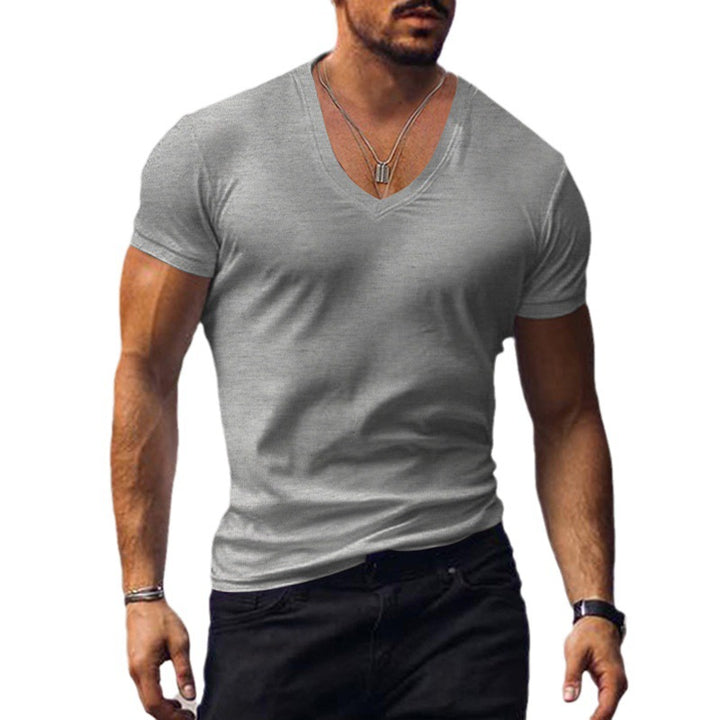 Men's casual V-neck t-shirt Chic und Style