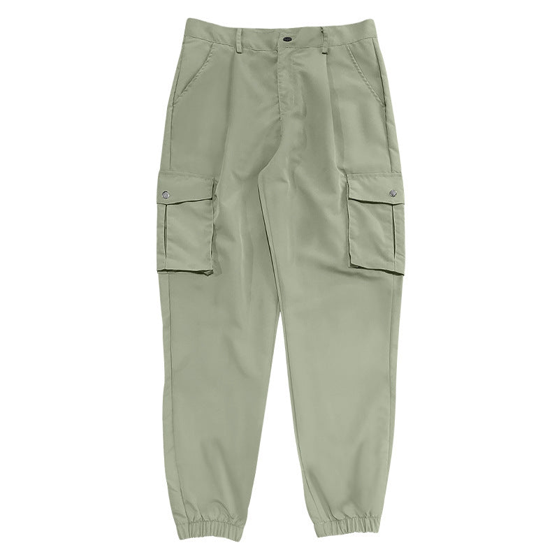 Casual cargo pants for men with elastic waistband and practical pockets Lune London