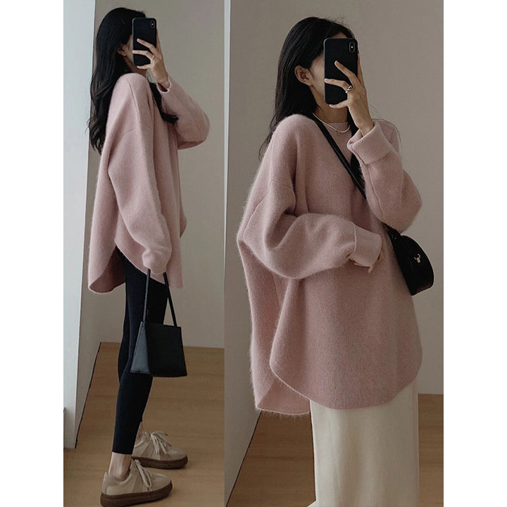 Pull surdimensionné confortable pour femme avec surface texturée et coupe décontractée Chic & Stil