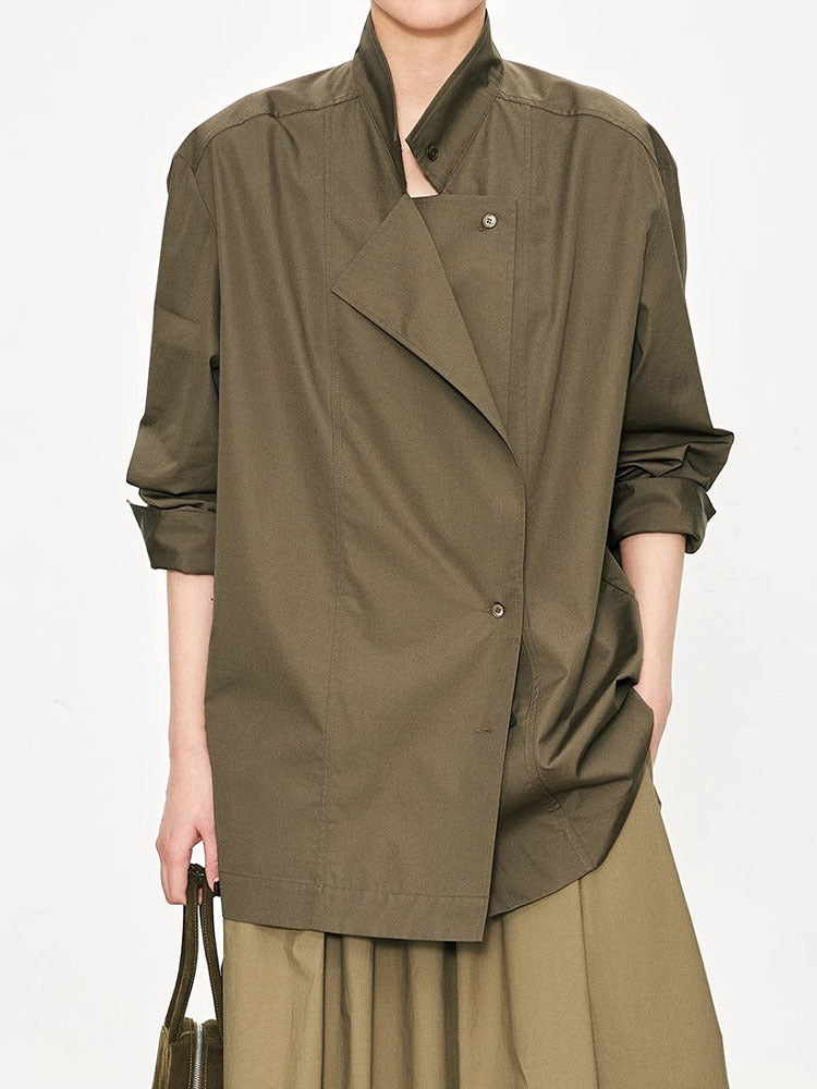 Chemisier blouse asymétrique à la mode pour femmes Chic & Stil