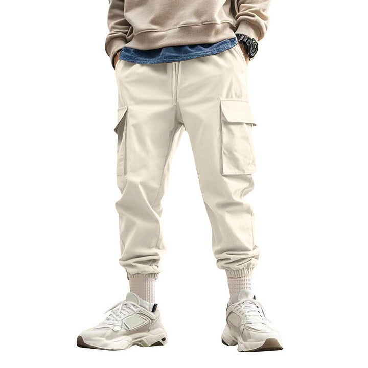 Men's cargo style leisure pants with elastic waist Lune London