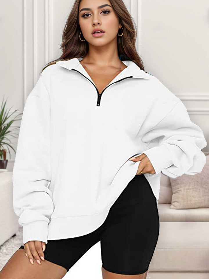 Oversized sweatshirt for women with high collar Amarae