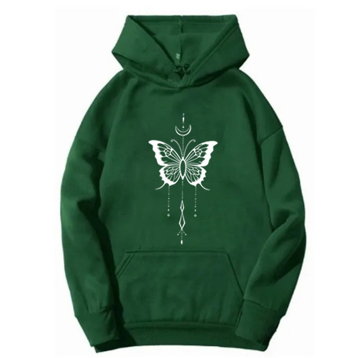 Women's hoodie with stylish butterfly motif Chic & Stil