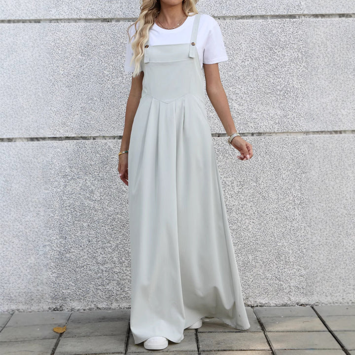Lune London women's adjustable denim maxi dress