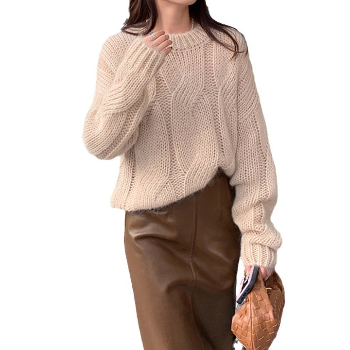 Pull en tricot épais pour femme avec design élégant et coupe décontractée Chic & Stil