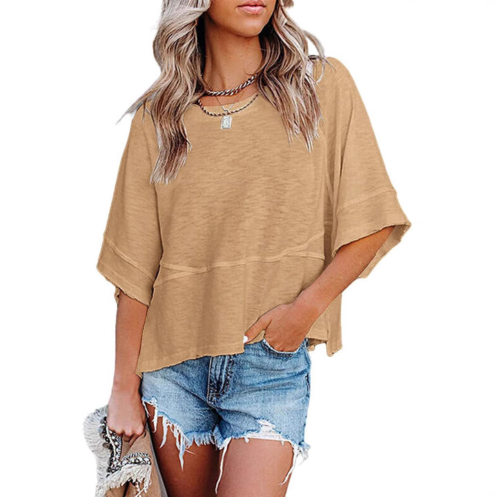Chic and Stylish Quarter Sleeve Boxy Top for Women