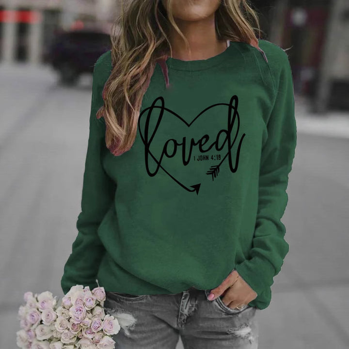 Women’s sweatshirt with inspiring lettering and trendy design Lune London