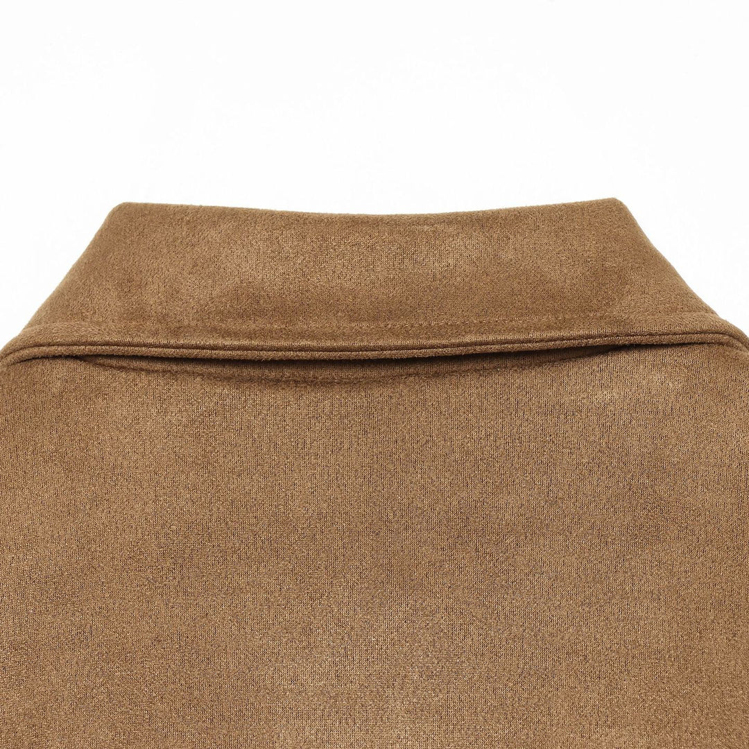 Ladies short jacket in suede look with large patch pockets Amarae