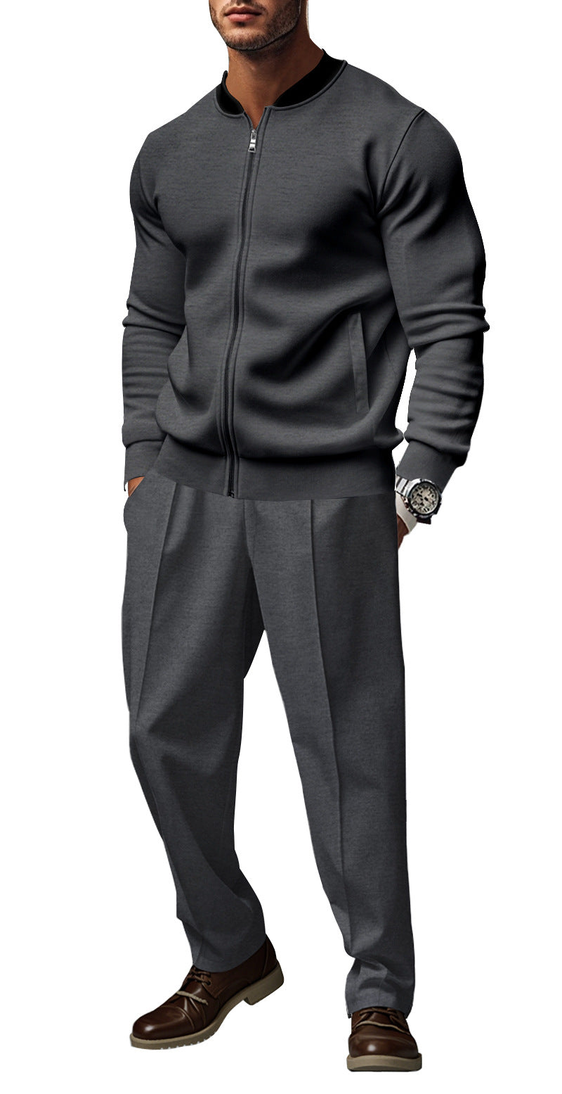 Sporty hoodie jacket for men with zipper and matching training pants Lune London