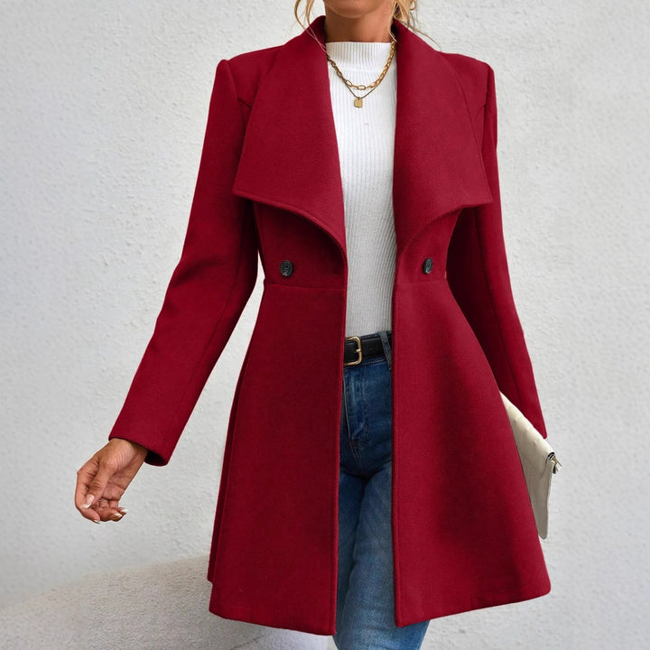 Ladies Trends Fin Lapel Coat Lune London
