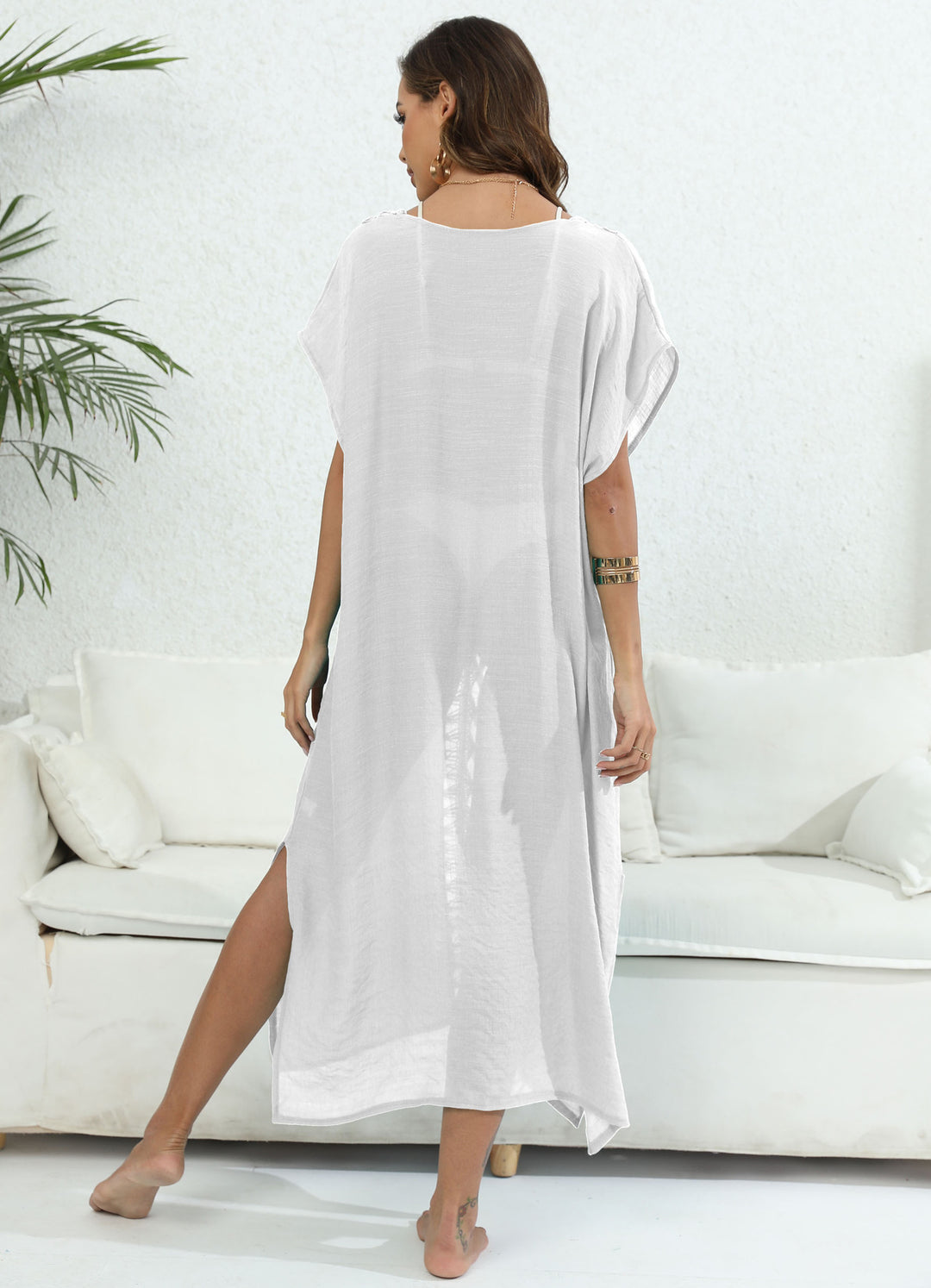 Ladies Elegant Kaftan Beach Dress Lune London