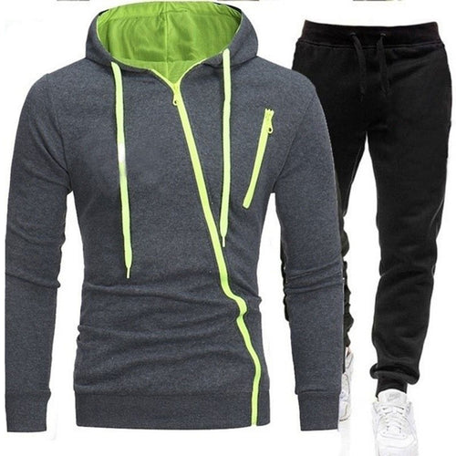 Functional jacket for men with asymmetrical zipper and sporty cut Amarae