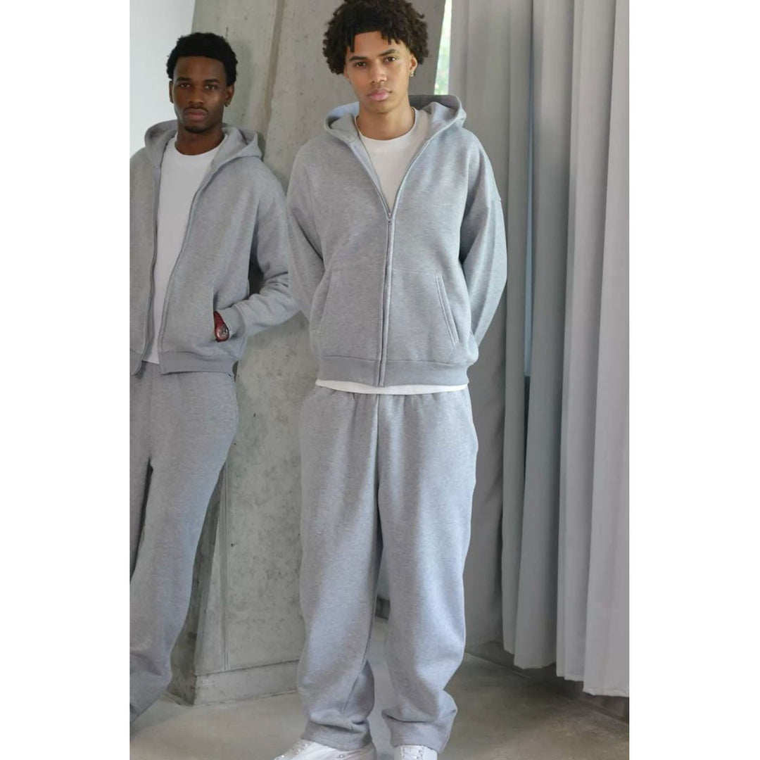 Men's Oversize Zip Hoodie and Relaxed Sweatpants Set Amarae