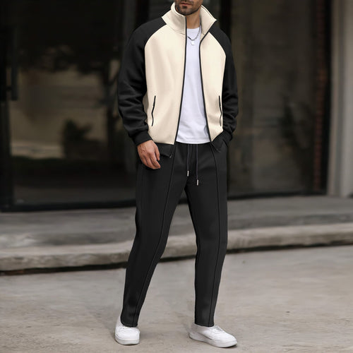 Men's sport jacket and pants set with textured design Amarae
