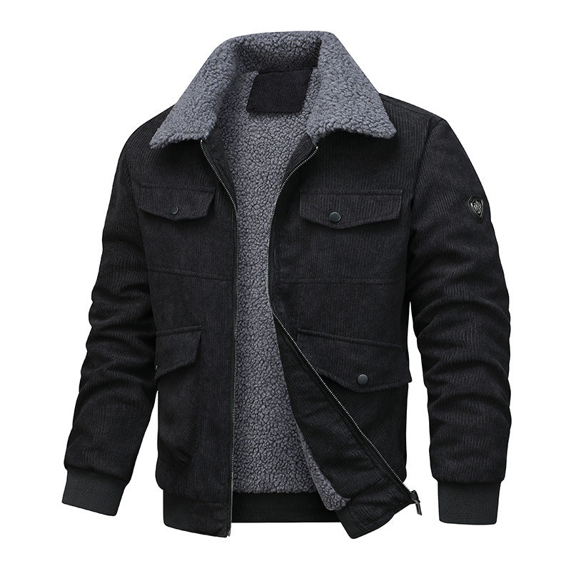 Trendy corduroy jacket for men with soft lining Amarae